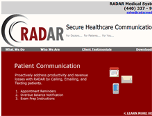 Tablet Screenshot of myradarconnect.com